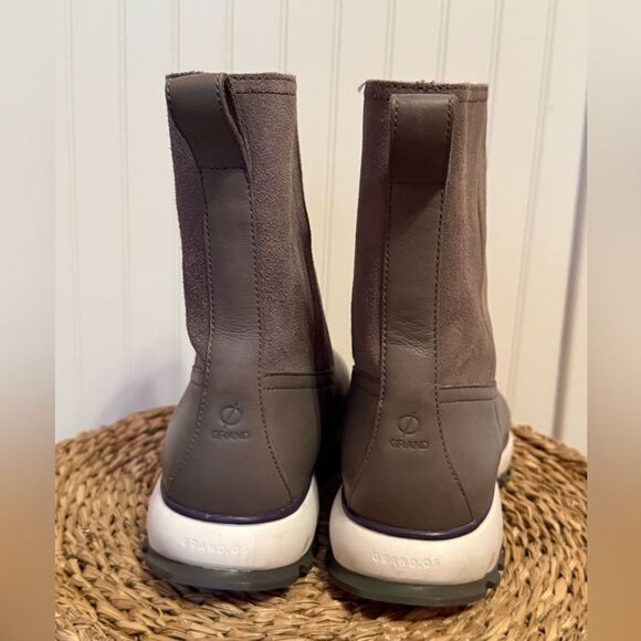 Cole Haan Women's ZG XC Mid Calf Boot Quiet Shade Mid-Calf Suede - 7.5 M - Picture 4 of 11